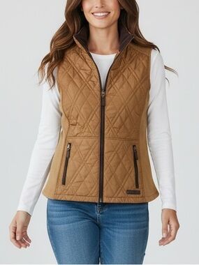 Bass Brown vest Jacket size M